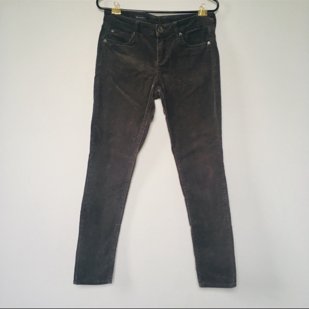 Kut from the Kloth Mia gray corduroy skinny pants